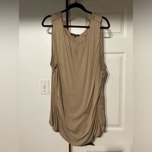Addition Elle Tan Ruched Tank Top